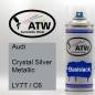 Preview: Audi, Crystal Silver Metallic, LY7T / C6: 400ml Sprühdose, von ATW Autoteile West.